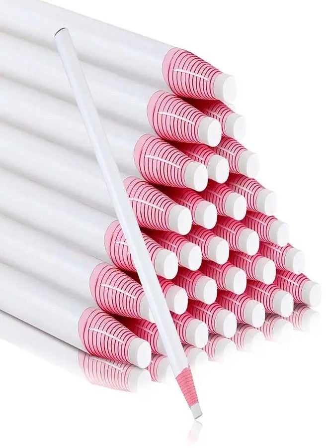 Crazygol White Tailoring Marker Pencils Self-Peel & Dust-Free Tailor Chalk (Pack of 12) Tailor Chalk - Image 1